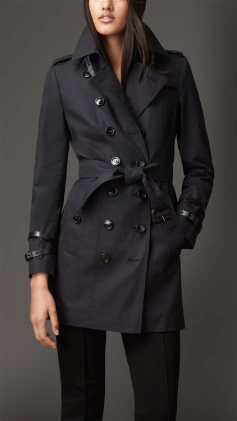 burberry blue leather jacket|Burberry leather jacket women's.